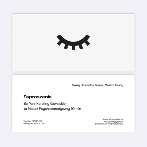 Voucher podarunkowy – papierowy